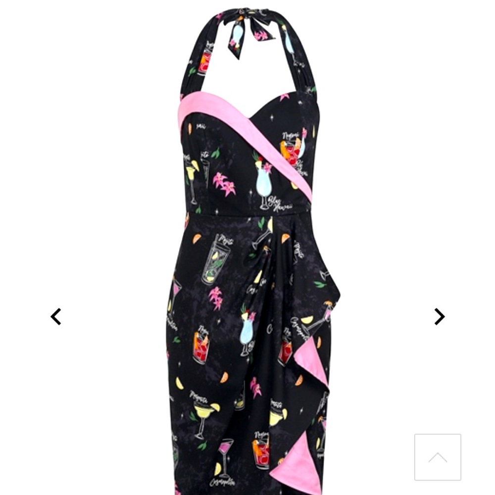 Collectif summer tiki cocktail menu pencil dress